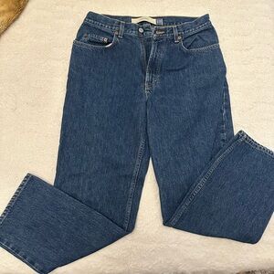 Vintage relaxed fit GAP dark wash denim straight leg jeans